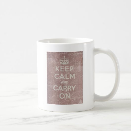 ヴィンテージのKeep Calm and Carry On コーヒーマグカップ (右)