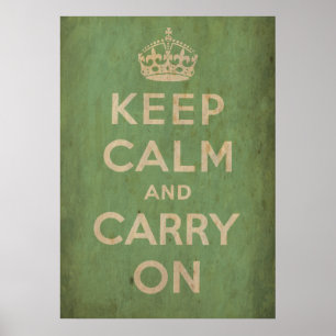 ヴィンテージのKeep Calm and Carry On ポスター