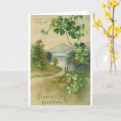 ヴィンテージのKillarneyセントパトリック日カード カード (黄色い花)