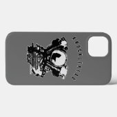ヴィンテージのKnuckleheadのオートバイエンジン Case-Mate iPhoneケース (裏面 (横))