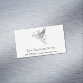 ヴィンテージのLineart Gryphonの凸版印刷 マグネット名刺 (インサイチュ)