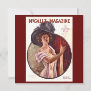 ヴィンテージのMcCallsの雑誌1911年3月 カード