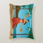 ヴィンテージのMeleハワイのKalikimakaの郵便はがき アクセントクッション (正面(垂直))
