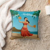 ヴィンテージのMeleハワイのKalikimakaの郵便はがき クッション (ブランケット)