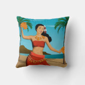 ヴィンテージのMeleハワイのKalikimakaの郵便はがき クッション (裏面)