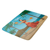 ヴィンテージのMeleハワイのKalikimakaの郵便はがき バスマット (アングル)