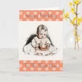 ヴィンテージのMimiカード最高のへのハッピーバースデー カード (黄色い花)