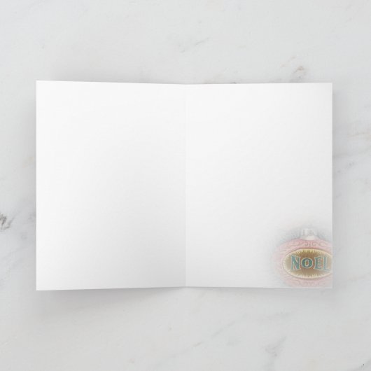 ヴィンテージのNoelのクリスマスカード シーズンカード (内部)