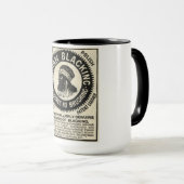 ヴィンテージのNubianの黒くする広告のコーヒー・マグ マグカップ (正面右)