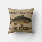 ヴィンテージのOlの人は装飾用クッションを採取することを行きました クッション (裏面)