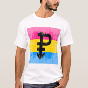 ヴィンテージのPansexual旗 Tシャツ