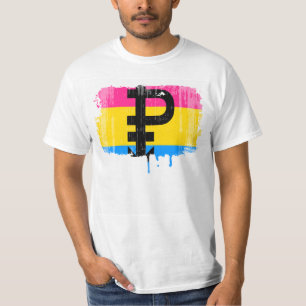 ヴィンテージのPansexual旗 Tシャツ