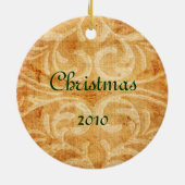 ヴィンテージのPekingeseのクリスマスオーナメント セラミックオーナメント (裏面)