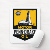 ヴィンテージのPennドレークの潤滑油の印 マウスパッド (マウス)