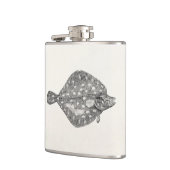 ヴィンテージのPlaiceのもがきの魚のテンプレートのブランク フラスク (左)