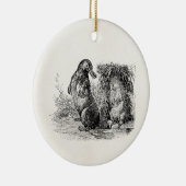 ヴィンテージのPlatypusのヤマアラシのアリクイのテンプレート セラミックオーナメント (右)