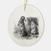 ヴィンテージのPlatypusのヤマアラシのアリクイのテンプレート セラミックオーナメント (左)