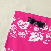 ヴィンテージのPyrexパターン-セイヨウスグリの白 ビーチタオル (インサイチュ)