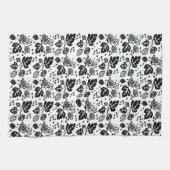 ヴィンテージのPyrexパターン-セイヨウスグリの黒 キッチンタオル (横)