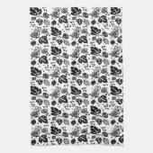 ヴィンテージのPyrexパターン-セイヨウスグリの黒 キッチンタオル (縦)