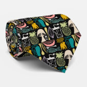 ヴィンテージのPyrexパターン-モダンな台所(50年代色) ネクタイ (ロール)