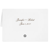 ヴィンテージのQuetzal鳥のエレガントなテーブル数カード (裏面横)