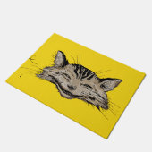 ヴィンテージのRackhamチェシャー猫の芸術 ドアマット (アングル)