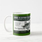 ヴィンテージのReddyのキロワットの広告のマグ コーヒーマグカップ (左)