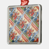 ヴィンテージのRinglingの兄弟のピエロのサーカスポスター子供 メタルオーナメント (左)