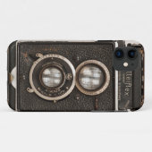 ヴィンテージのRolleiflex対レンズのカメラ Case-Mate iPhoneケース (裏面(横))