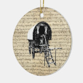 ヴィンテージのromanyのジプシーワゴン セラミックオーナメント (左)