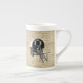 ヴィンテージのRomanyのジプシーワゴン ボーンチャイナマグカップ (右)