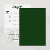 ヴィンテージのRSVPカードを結婚するトスカナ式のワイナリーのブドウ園 出欠カード (正面/裏面)