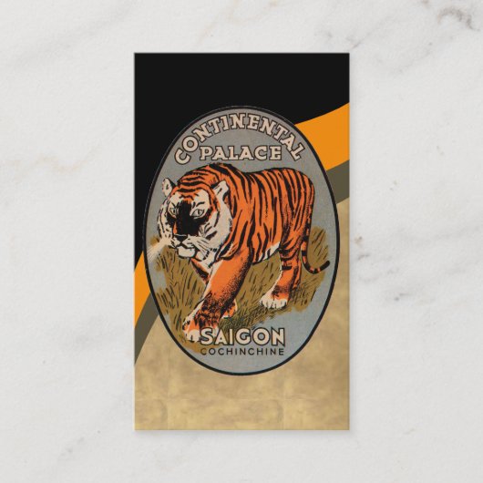 ヴィンテージのSaigonのホテルポスター名刺 名刺 (正面)