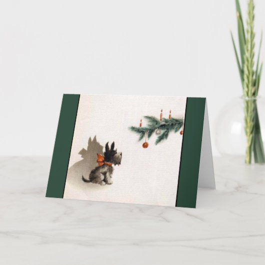 ヴィンテージのScottyのクリスマスカード シーズンカード (正面)