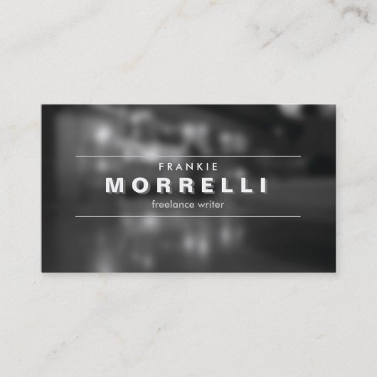 ヴィンテージのSHADOW TYPE （ムーディフォト名刺） 名刺 (正面)