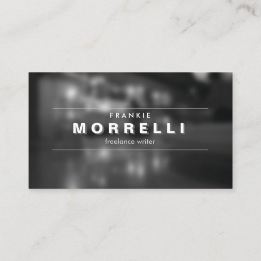 ヴィンテージのSHADOW TYPE （ムーディフォト名刺） 名刺 (正面)