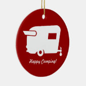 ヴィンテージのShastaのキャンピングカーのクリスマスのオーナメント セラミックオーナメント (右)