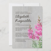 ヴィンテージのSnapdragonのブライダルシャワー招待状 招待状 (正面)