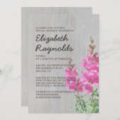 ヴィンテージのSnapdragonのブライダルシャワー招待状 招待状 (正面/裏面)