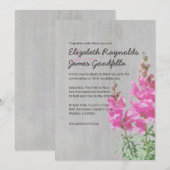 ヴィンテージのSnapdragonの結婚式招待状 招待状 (正面/裏面)