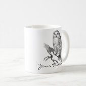 ヴィンテージのSnowyのフクロウのマグ コーヒーマグカップ (正面右)