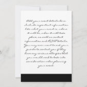 ヴィンテージのSnowyのフクロウの招待状 招待状 (裏面)