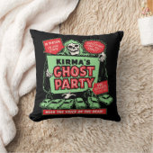 ヴィンテージのSpookshowポスター芸術- Kirmaの幽霊のパーティー クッション (ブランケット)