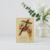 ヴィンテージのSt Francis宗教de Sales Holyカード 名刺 (スタンド正面)