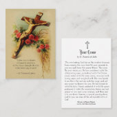 ヴィンテージのSt Francis宗教de Sales Holyカード 名刺 (正面/裏面)