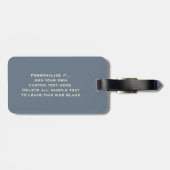 ヴィンテージのSteampunkのおもしろいな脱線 ラゲッジタグ (裏面横)