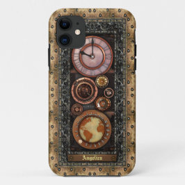 ヴィンテージのSteampunkのエレガントな時計 iPhone 11 ケース