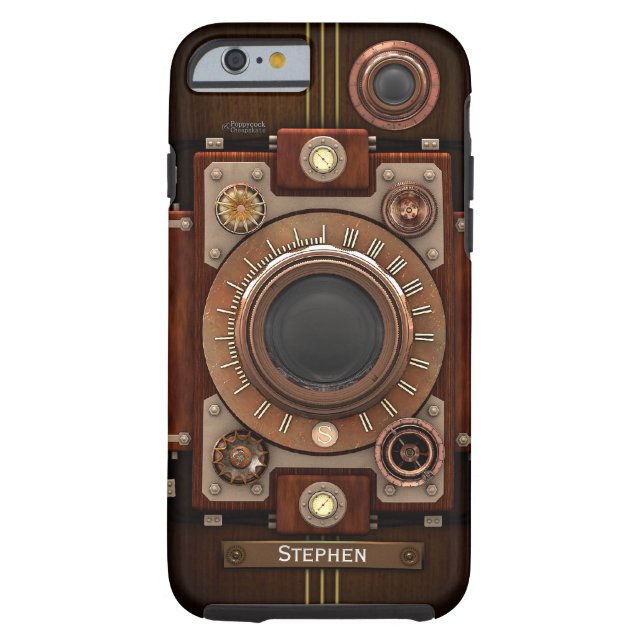 ヴィンテージのSteampunkのカメラ#1C Case-Mate iPhoneケース (裏面)