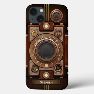 ヴィンテージのSteampunkのカメラ#1C iPhone 13ケース